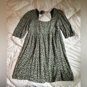 American Eagle Outfitters Dress with Green Floral Pattern
